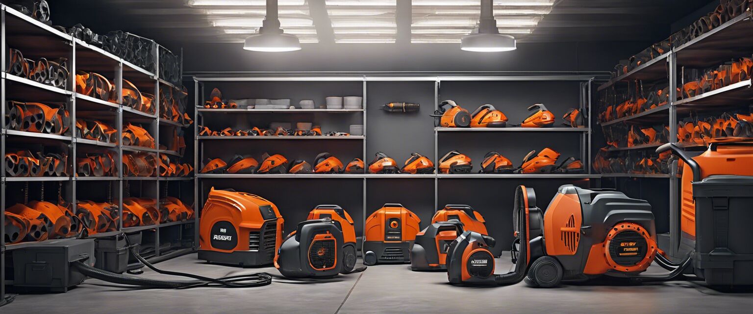 Electric Leaf Blower Storage