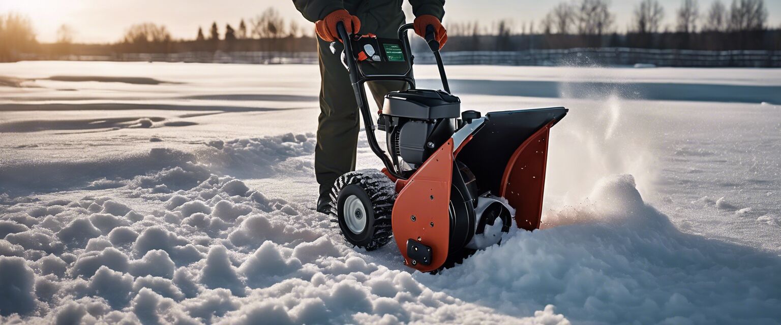 Electric snow blower maintenance