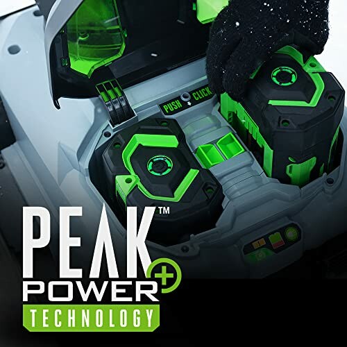 Peak Power Technology with dual battery slots