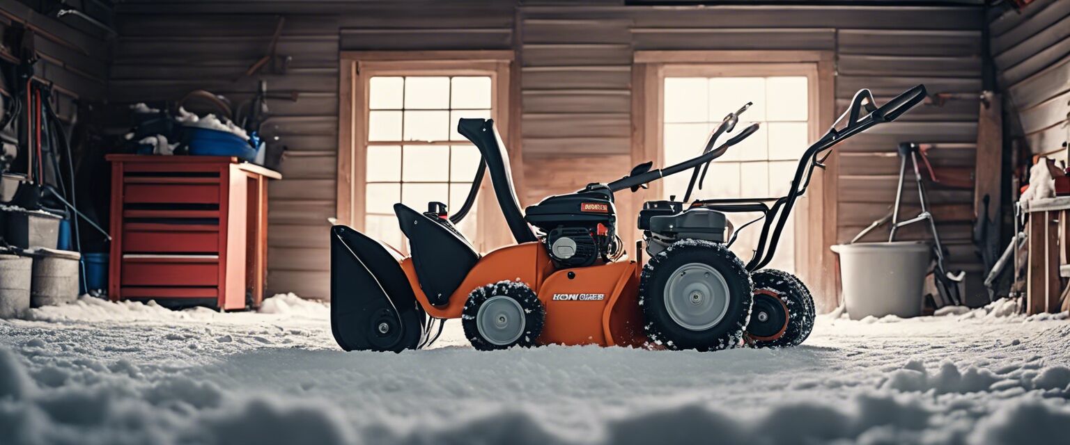 Snow blower storage